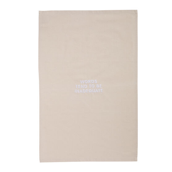 Jenny Holzer Words Tend To Be tea towel